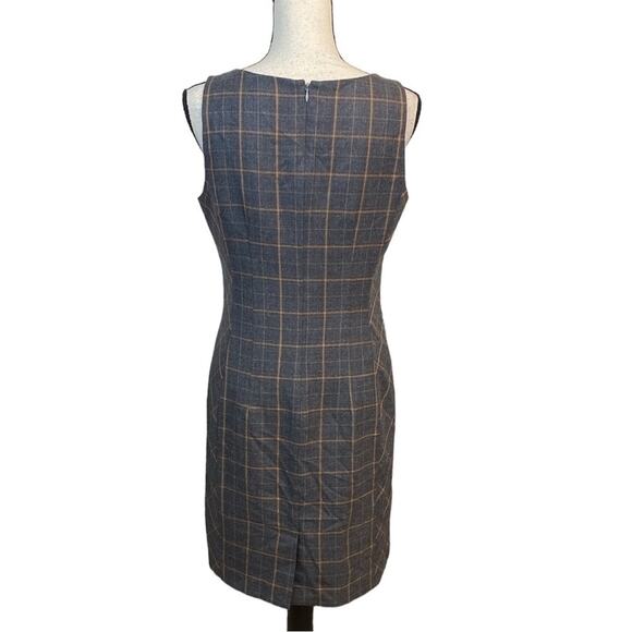Tommy Hilfiger Gray Plaid Midi Dress - Picture 2 of 8